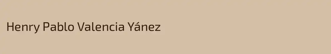 Henry Pablo Valencia Yánez